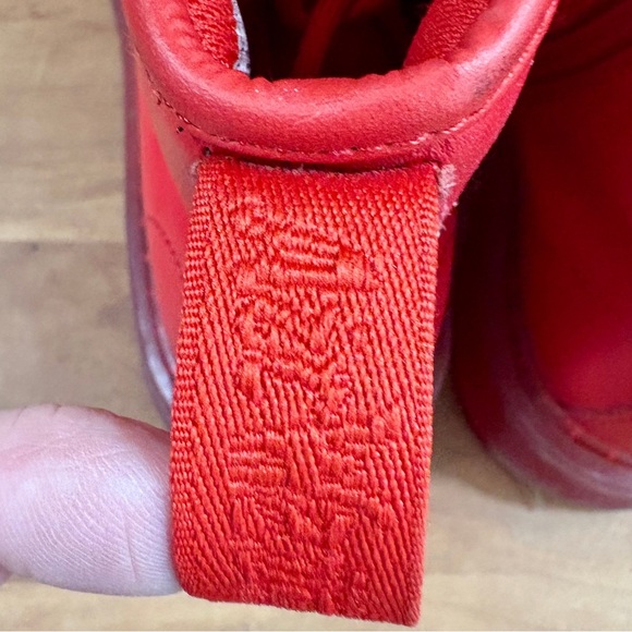 Dr. Marten's Red Kids Combat Lace Up Leather Boots with Size Zipper Youth size 3 - Picture 7 of 16